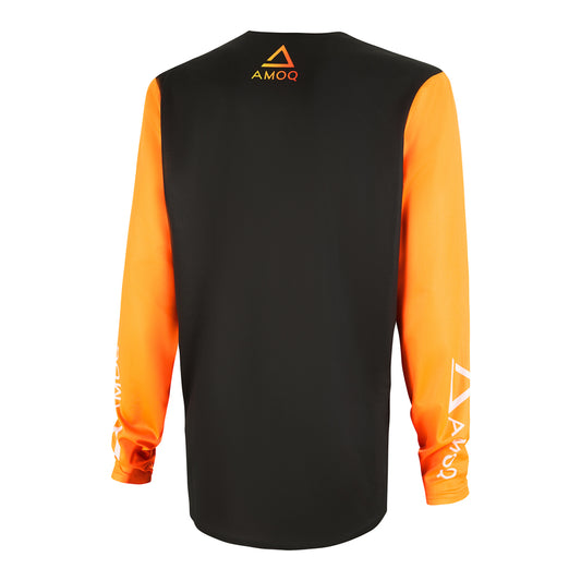 AMOQ ascent comp shirt zwart/oranje