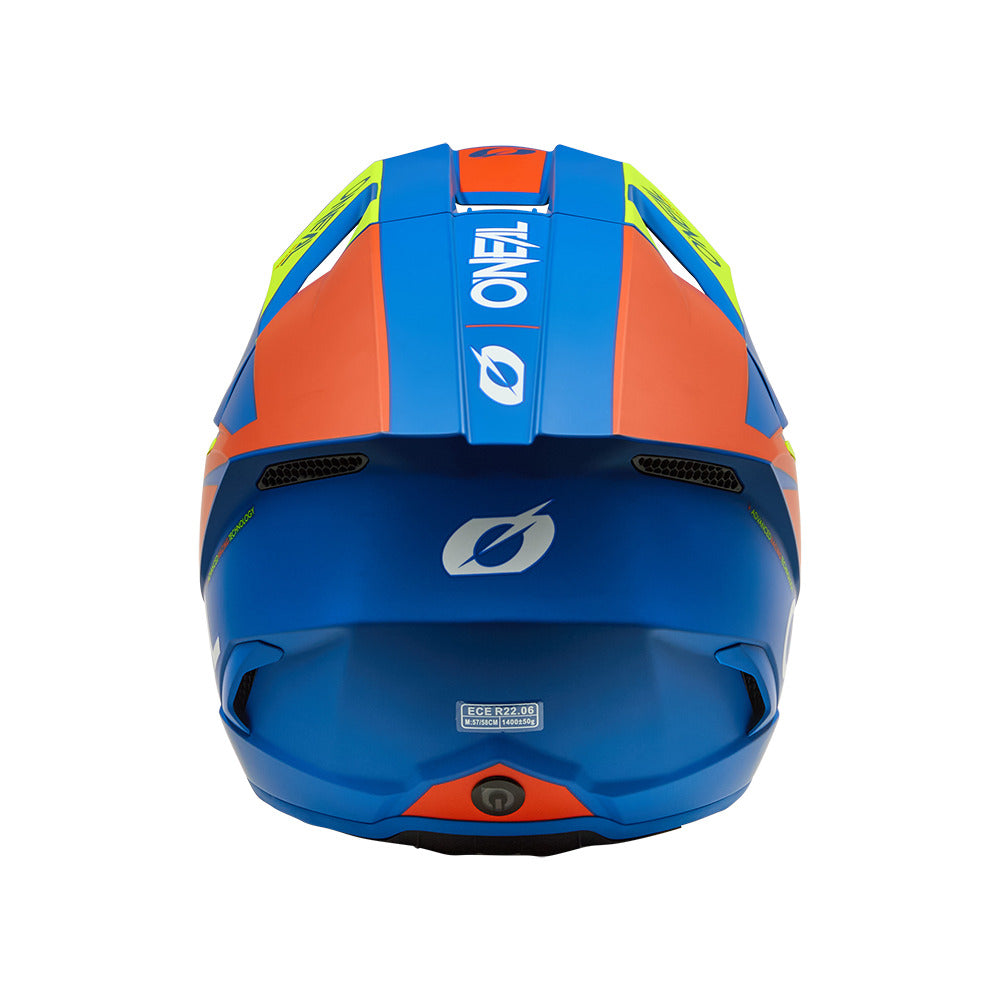 O'NEAL 3srs kinder helm solid blauw/neon geel