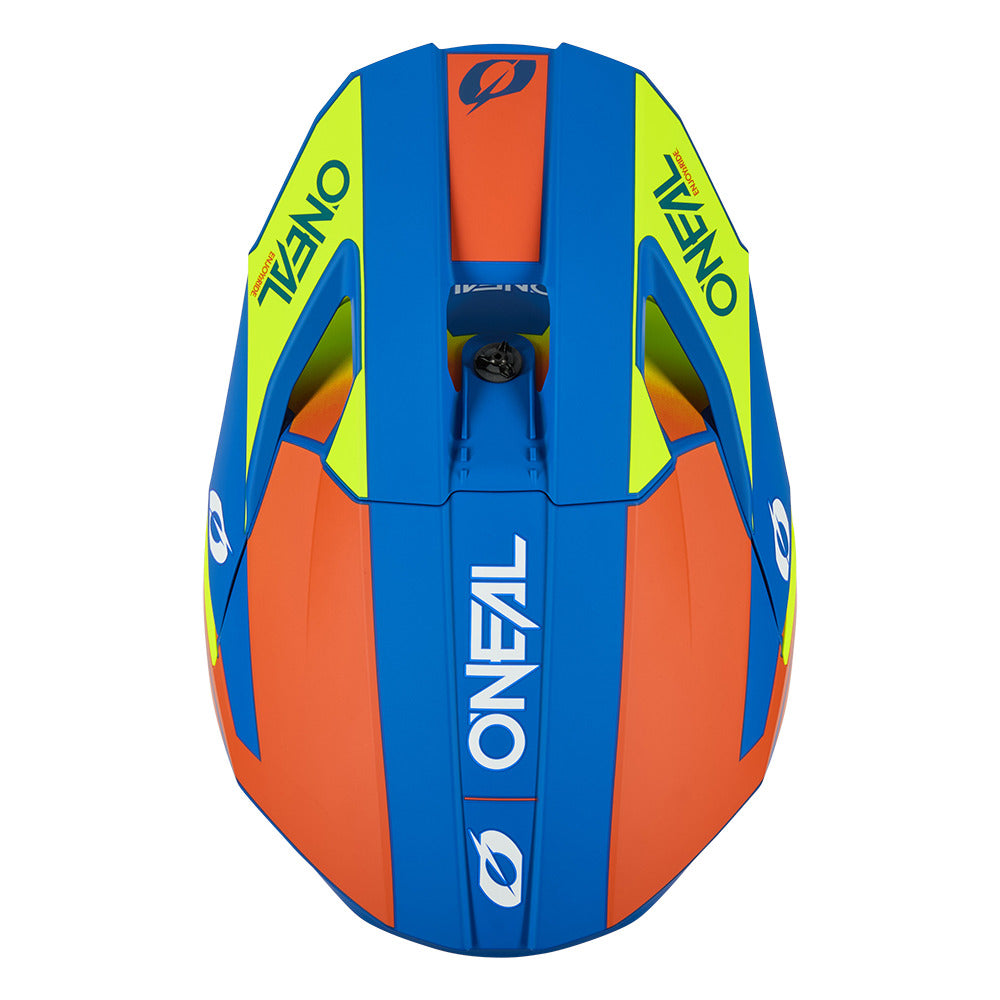 O'NEAL 3srs kinder helm solid blauw/neon geel