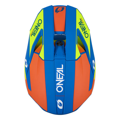 O'NEAL 3srs kinder helm solid blauw/neon geel
