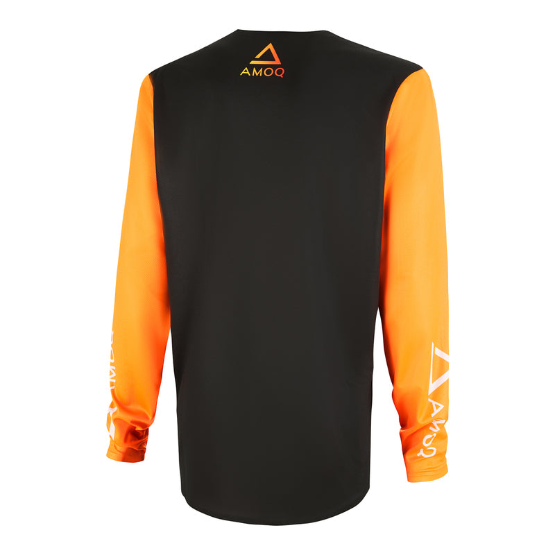 AMOQ ascent comp shirt zwart/oranje