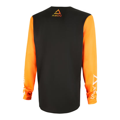 AMOQ ascent comp shirt zwart/oranje