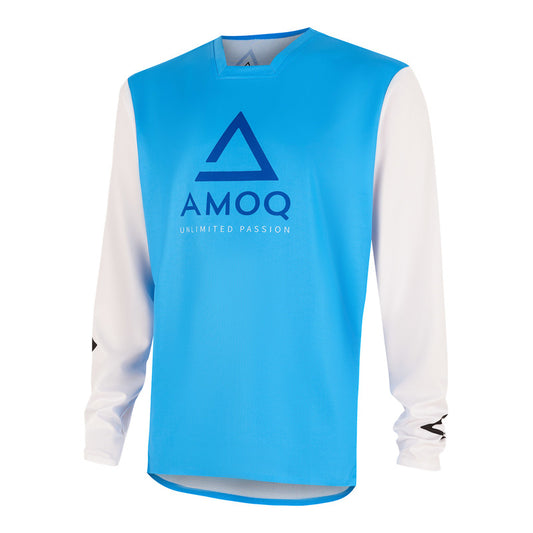 AMOQ ascent comp shirt blauw/wit