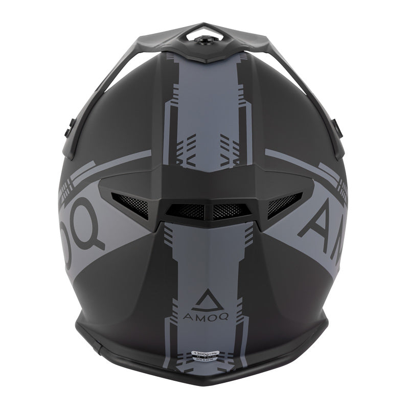 AMOQ meteor V2 helm zwart/grijs