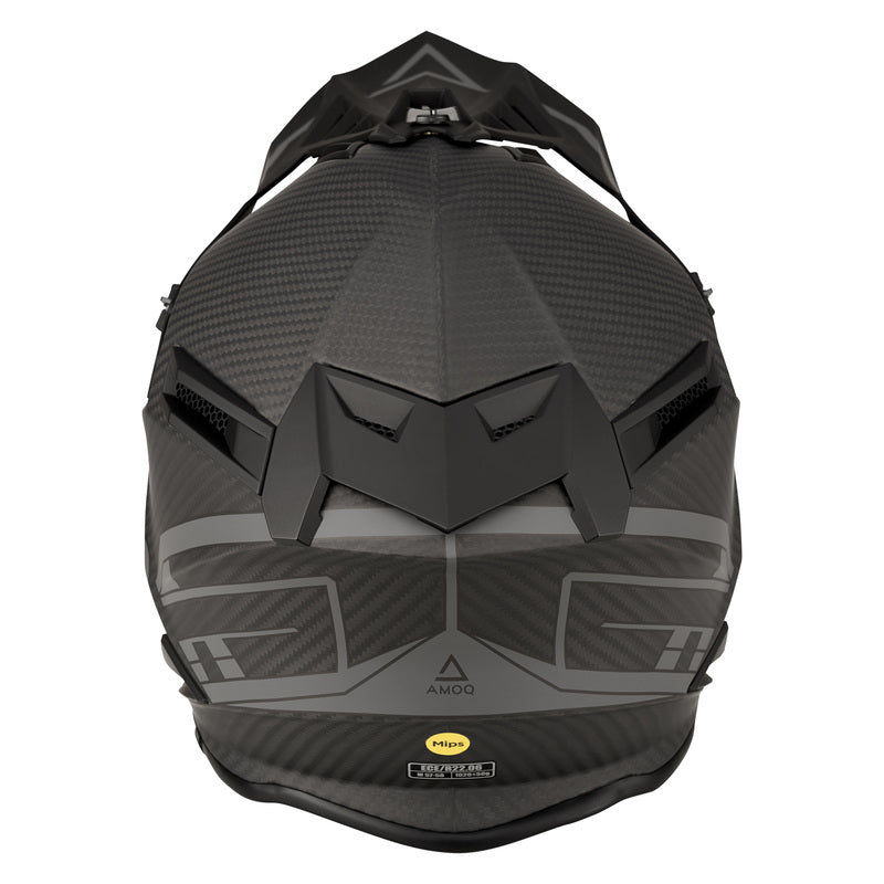 AMOG friction MIPS carbon helm zwart/grijs