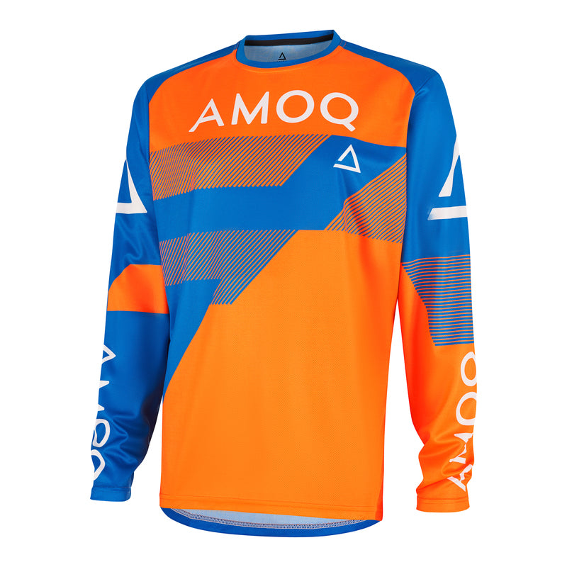 AMOQ ascent strive V2 shirt oranje/blauw