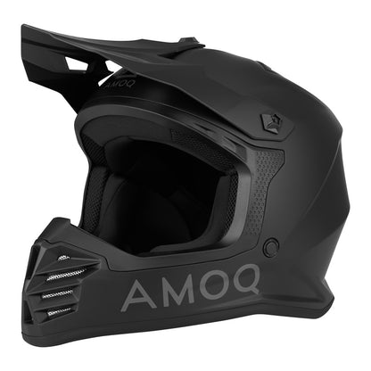 AMOQ Meteor v2 kinder helm blackout