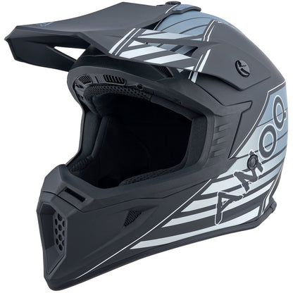 AMOQ meteor V2 helm axis zwart/grijs