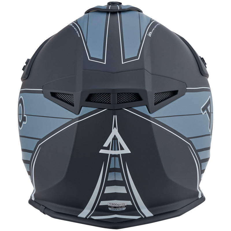 AMOQ meteor V2 helm axis zwart/grijs