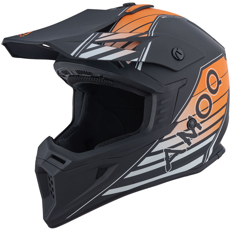 AMOQ meteor V2 helm axis zwart/oranje