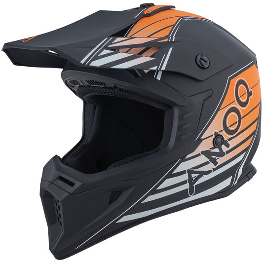 AMOQ meteor V2 helm axis zwart/oranje