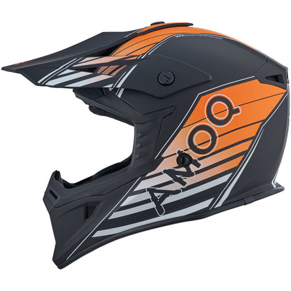 AMOQ meteor V2 helm axis zwart/oranje