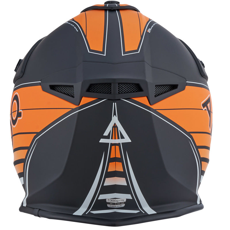 AMOQ meteor V2 helm axis zwart/oranje