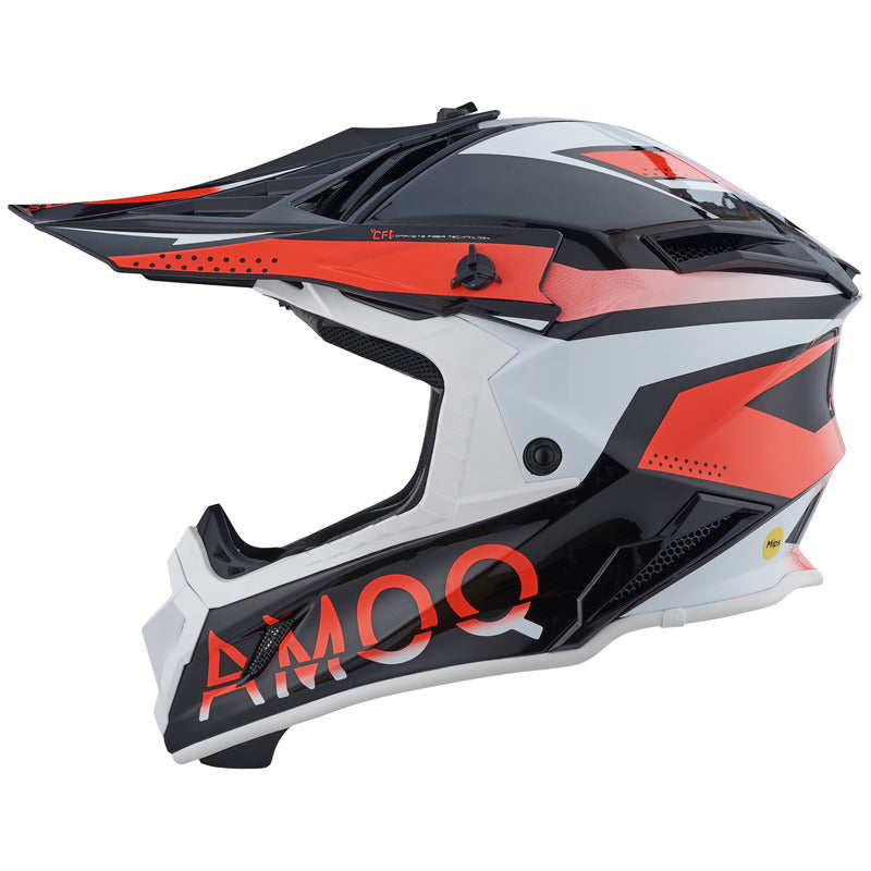 AMOQ friction MIPS helm zwart/rood