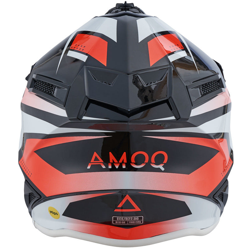 AMOQ friction MIPS helm zwart/rood