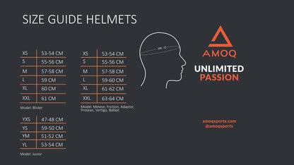AMOQ Meteor v2 kinder helm blackout