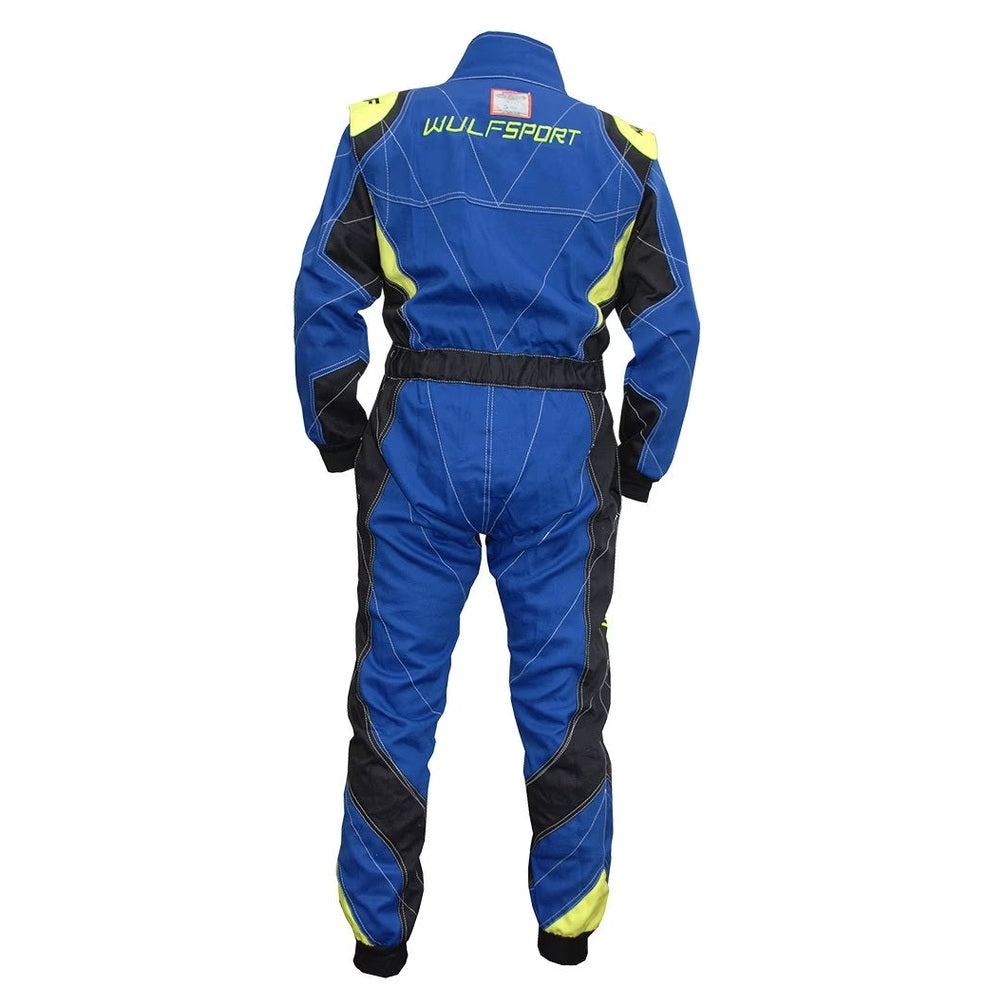 Wulfsport proban race overall blauw/geel