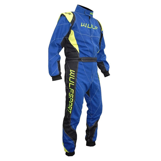 Wulfsport proban race overall blauw/geel