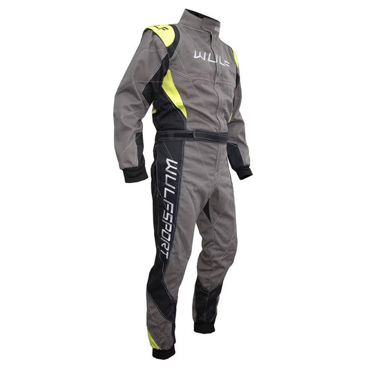 Wulfsport proban race overall grijs/geel